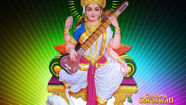 Wallpaper Saraswati, God