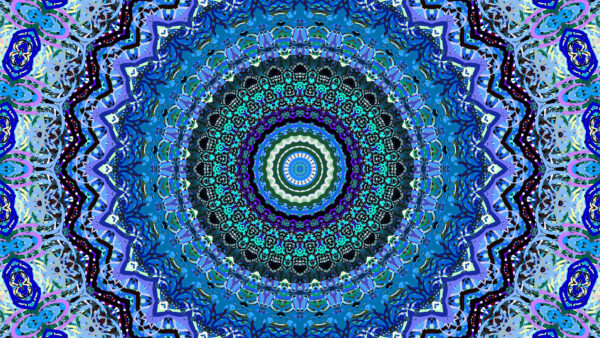 Wallpaper Abstract, Mobile, Abstraction, Fractal, White, Circles, Blue, Desktop