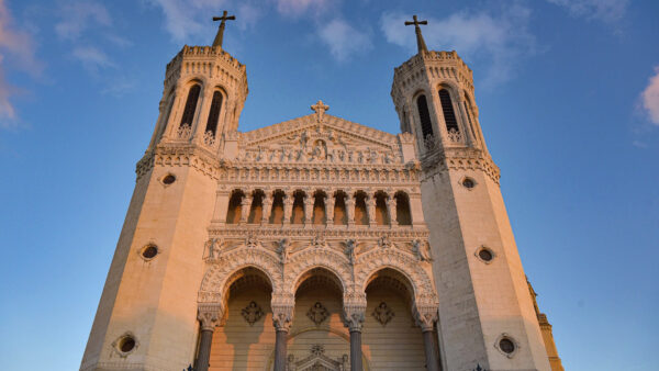 Wallpaper Cross, Tower, Notre-Dame, Fourviere, Catholic, Basilica, Travel