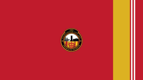 Wallpaper Lines, Emblem, City, Yellow, Background, Gloucester, Logo, Red, Soccer, AFC