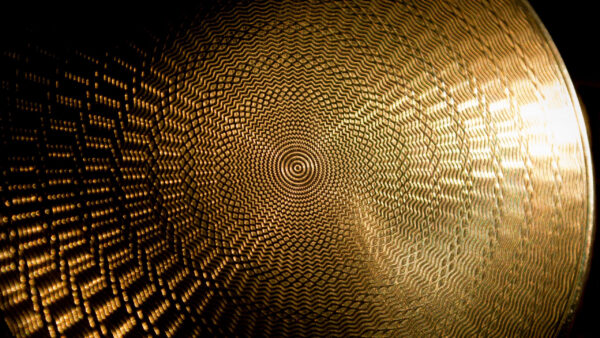 Wallpaper Golden, Circles, Black, Surface, Pattern, Texture