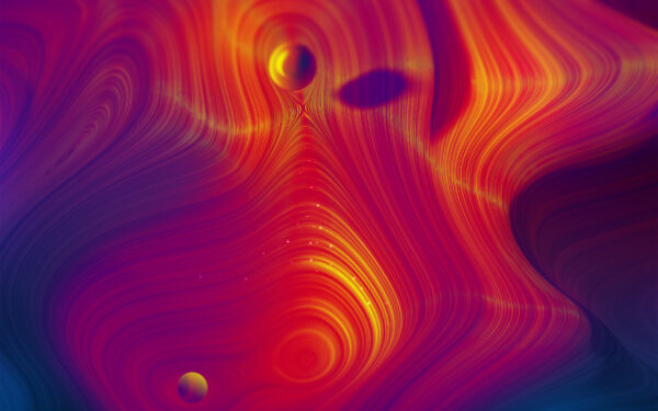 Wallpaper Waves, Colorful