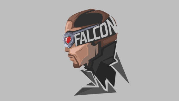 Wallpaper Minimal, Marvel, Falcon, Superhero