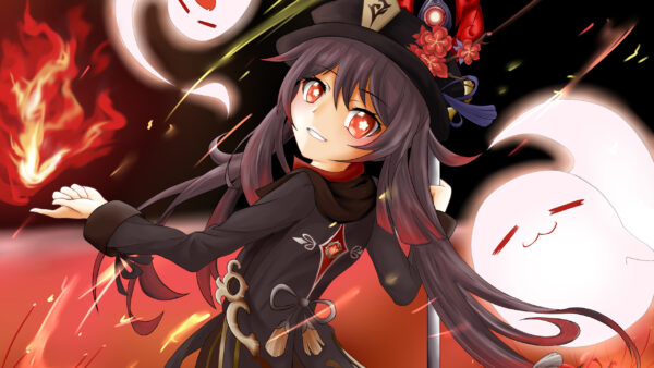 Wallpaper Genshin, Tao, Impact, Black, Dress