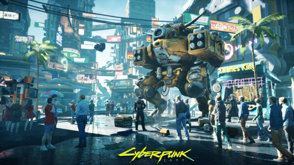 Wallpaper Cyberpunk, Desktop, 2077, Futuristic, Robot