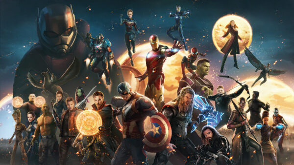 Wallpaper America, Black, Avengers, Strange, Panther, Doctor, Ant-Man, Widow, Captain, Marvel, Endgame