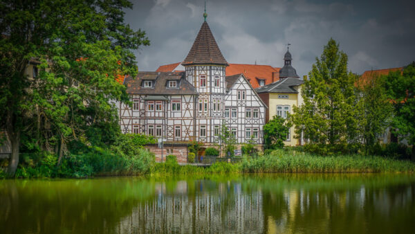 Wallpaper And, River, With, Germany, Reflection, Desktop, House, Building, Travel