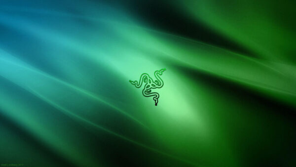 Wallpaper Background, Aqua, Green, Logo, Desktop, Razer