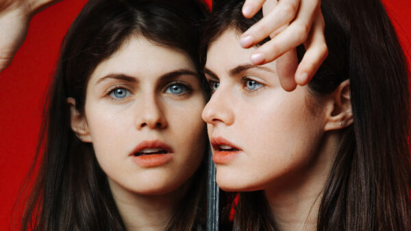 Wallpaper Blue, Mirror, Alexandra, Daddario, Girls, Eyes, Leaning