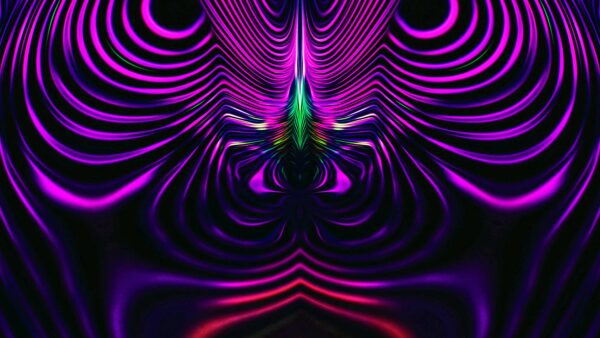 Wallpaper Violet, Wavy, Fractal, Desktop, Winding, Purple, Trippy, Mobile