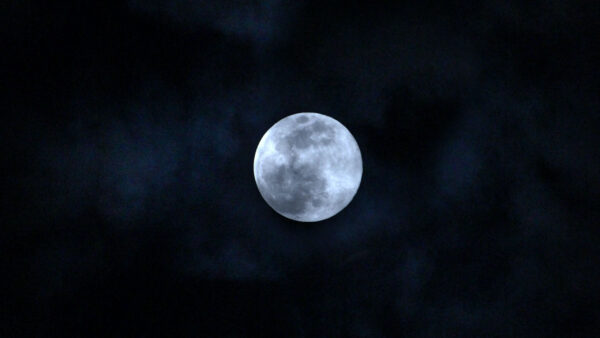 Wallpaper Night, Sky, Clouds, Moon