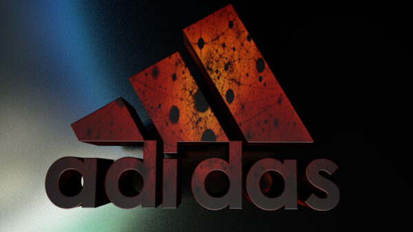Wallpaper Red, Logo, Adidas, Art, CGI, Digital, Black