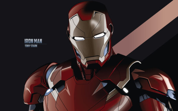 Wallpaper Stark, Tony, Man, Iron, Minimal