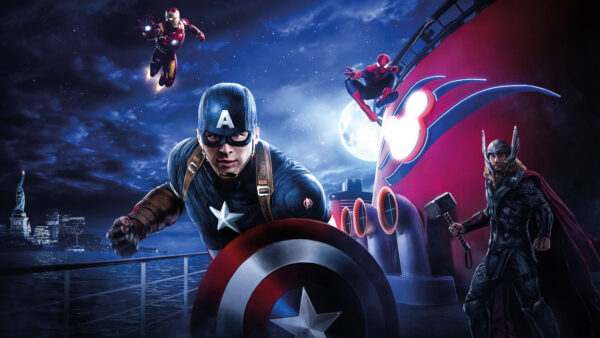 Wallpaper America, Day, Iron, Captain, Marvel, Man, Sea, Spider-man