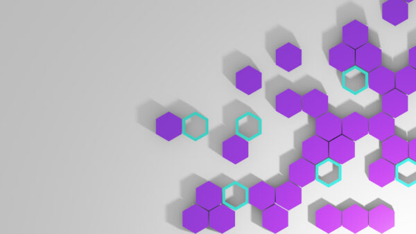 Wallpaper Purple, Abstract, Gray, Hexagons, With, Background