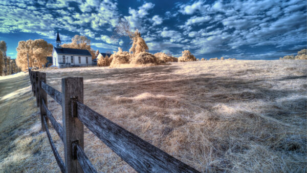 Wallpaper White, Travel, Desktop, Cloud, Sky, Fence, Mobile, With, Church, Under