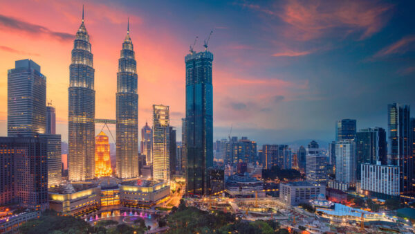 Wallpaper Skyscraper, Building, Malaysia, Night, Lumpur, Petronas, Towers, Kuala, City