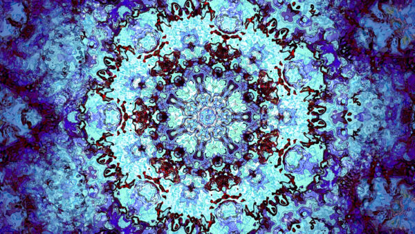 Wallpaper Mobile, Fractal, Abstract, Desktop, Black, Pattern, Art, Flower, Abstraction, Blue