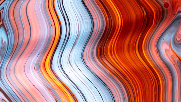 Wallpaper Mobile, Lines, Desktop, Abstract, Dark, Abstraction, Wavy, Colorful