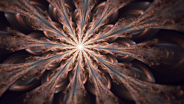 Wallpaper Trippy, Mobile, Desktop, Fractal, Bright, Glittering, Glow