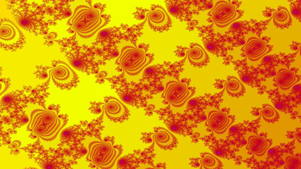 Wallpaper Digital, Art, Yellow, Red, Desktop, Trippy