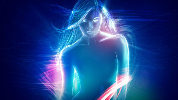 Wallpaper Neon, Image, Desktop, Colorful, Girl