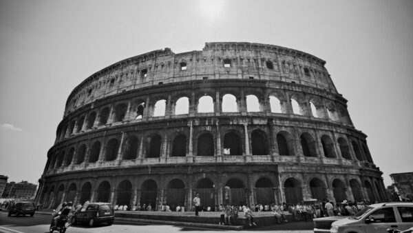 Wallpaper Rome, Colosseo, Black, Del, Colosseum, White, Piazza, Italy, Travel, And, Image