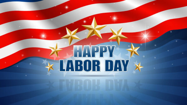 Wallpaper Gold, Flag, Labor, Day, Background, Happy, Stars