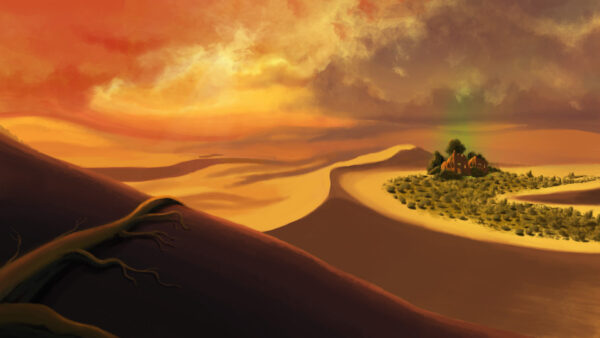 Wallpaper Starsand, Desert, Dunes, Arcane