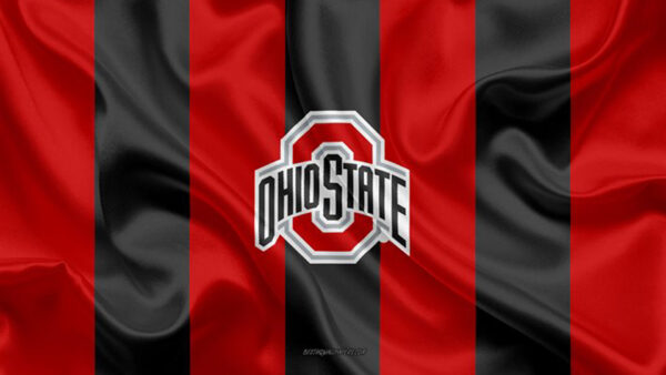 Wallpaper Red, State, Stripes, Black, Ohio, Logo, Background