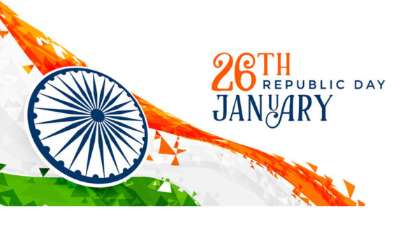Wallpaper Indian, 26th, Republic, Day, January, Celebration, Background, White, Creative, Art, Flag