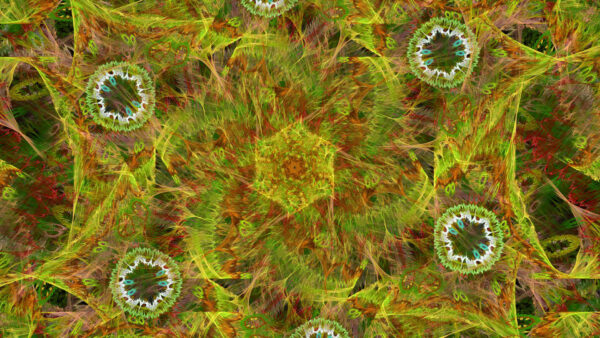 Wallpaper Green, Red, White, Abstraction, Circles, Shapes, Abstract, Lines