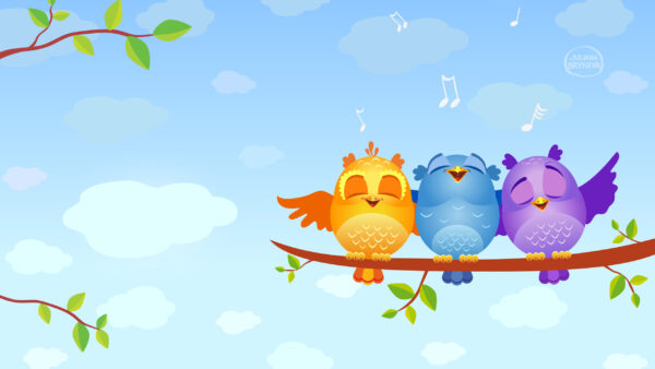 Wallpaper Birds, Singing