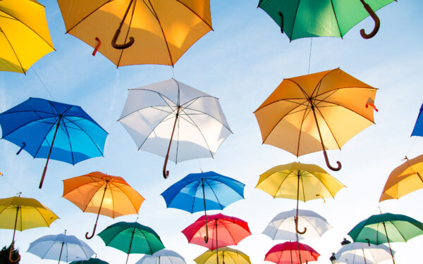 Wallpaper Umbrellas, Colorful