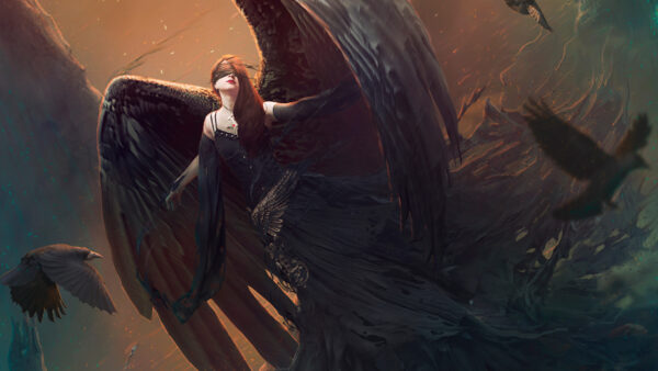 Wallpaper Dark, Angel