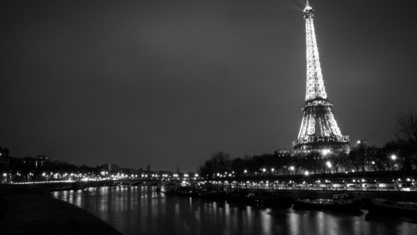 Wallpaper Black, Eiffel, Tower, Picture, White, Paris, Travel, Mobile, And, Lighting, Desktop