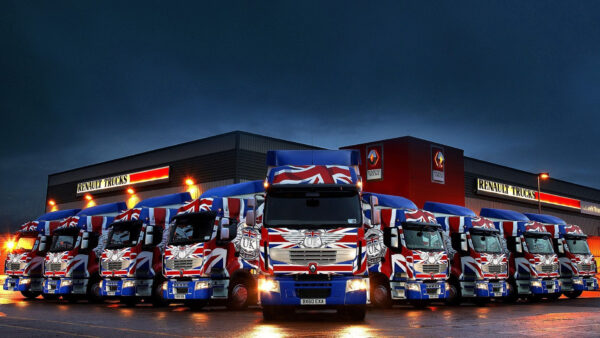 Wallpaper Takuache, Trucks, And, Renault, Cars, Red, Blue