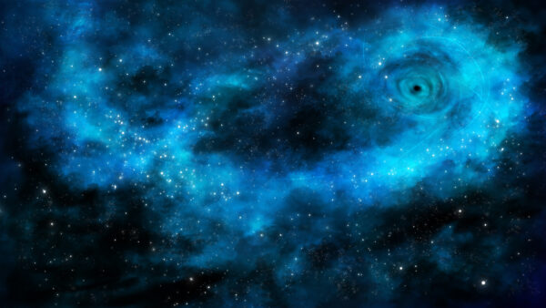 Wallpaper Desktop, Galaxies, Night, Galaxy, Sparkling, Blue, During, Space