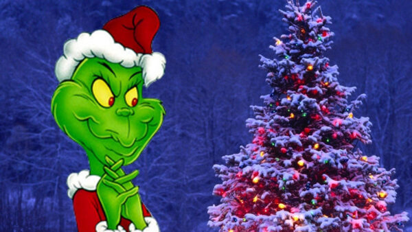 Wallpaper Standing, Tree, Colorful, Santa, Christmas, The, Desktop, Near, Grinch