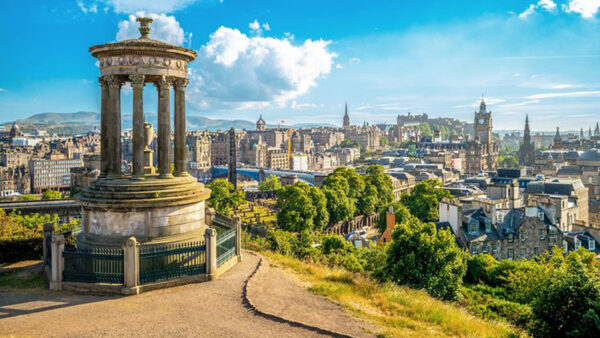 Wallpaper Travel, Calton, View, City, Hill, Scotland, Edinburgh