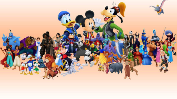 Wallpaper Hearts, Kingdom, Characters, Disney