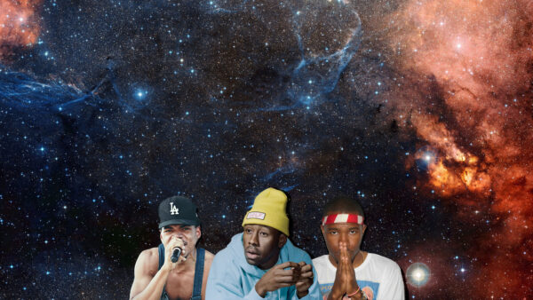 Wallpaper Wearing, Music, Tshirt, Blue, Facing, Yellow, Starry, Two, Background, People, Cap, Colorful, One, Side, Tyler, Near, Desktop, Creator