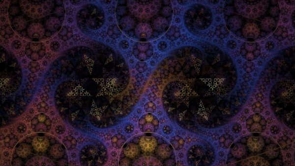 Wallpaper Pattern, Black, Mobile, Design, Desktop, Purple, Abstract, Fractal, Abstraction