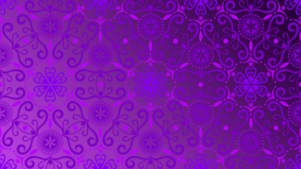 Wallpaper Gradient, Pattern, Flower, Shapes, Purple, Abstract, Abstraction