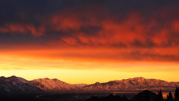 Wallpaper Under, Rock, Nature, Sky, Landscape, Clouds, Black, Mountains, Silhouette, Background, View