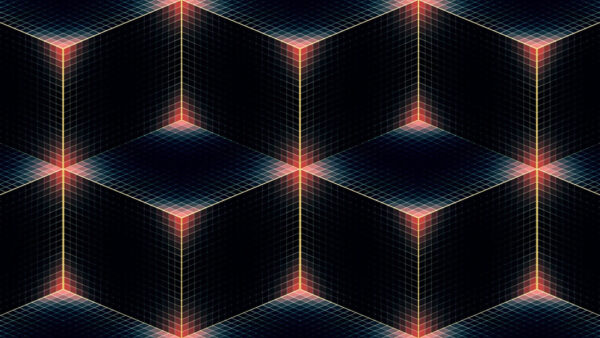 Wallpaper Geometric, Shapes, Cube, Pattern