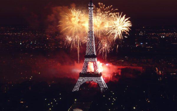 Wallpaper Fireworks, Tower, Eiffel