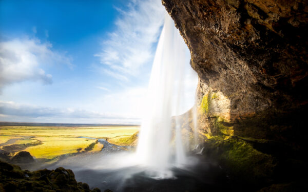 Wallpaper Waterfall, Seljalandsfoss