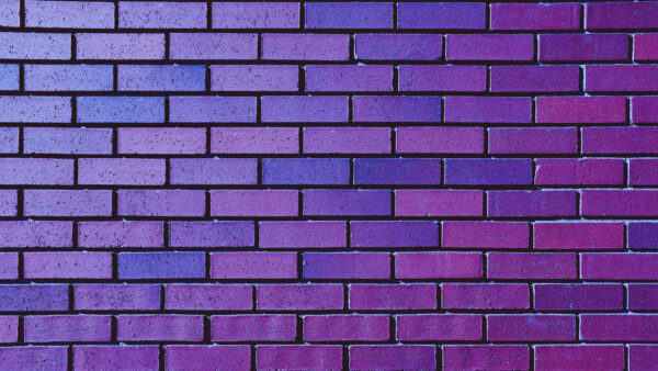 Wallpaper WALL, Brick, Purple