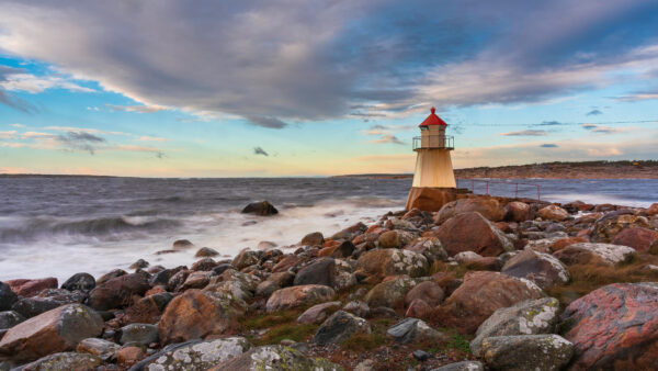 Wallpaper Ocean, Horizon, Travel, Lighthouse, Norway, Desktop, Mobile